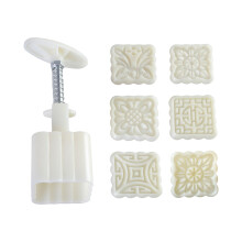 ABS Mooncakes Mold Cookie Stamp Bakgereedschap Traditionele