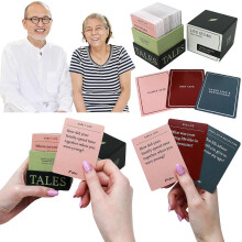 150pcs Life Story Interview Kit Cards - Tales Life Story Interview Kit- Get to Know Parents and Grandparents for Family Game Night with Curated Questi