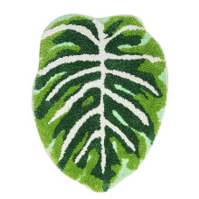 Vloermat Badtapijt Blad Decoratief vloerkleed met antislipbodem