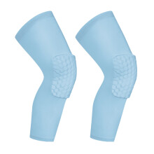 Manchons de protection pour jambes pour athlètes unisexes, protection contre les impacts en nid d'abeille avec tissu respirant, bande antidérapante