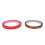 2 Rollen Thermosublimations-Pressband, rot und 9