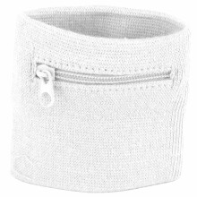 Opaska na nadgarstek unisex, odprowadzająca pot, wykonana z bawełny organicznej, lekka i oddychająca, zapinana na zamek błyskawiczny,