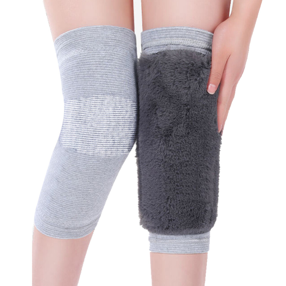 Cashmere Knee Warmers, Thermal Knee Sleeves for Cold Weather Protection and Arthritis Support, Non-Slip Knee Pads, Comfortable Knee Brace, Fleece Line