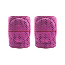 Atmungsaktive Knieschoner aus Stoff für Damen, mit Schwamm-Kniestütze, Stoßdämpfung, rutschfestem Design, doppelten Riemen, verstellbaren