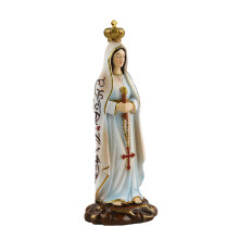 Handgemaakte Fatima Heilige Moeder Standbeeld Beeldje