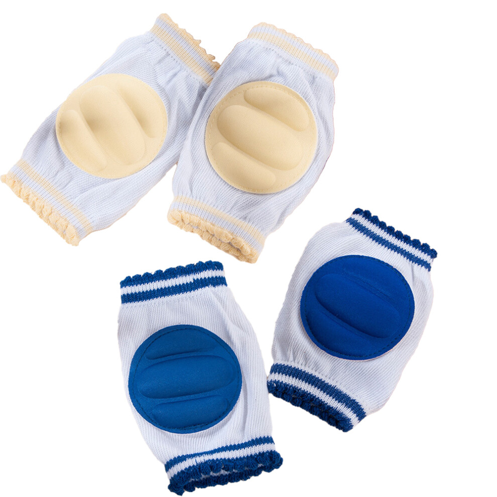 Baby Knee Protectors For Crawling, Breathable Anti Collision Knee Warmers, Sponge Padding Adjustable Elastic Leg Guards For Infants 9088816467676