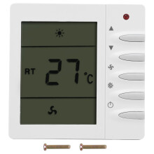Thermostat numérique programmable avec fonction de maintien de la température pendant les vacances, écran LCD, montage mural et installation