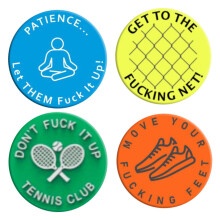 Tennis Racket Mute 4 Pieces Funny Silicone Shock Absorber for Racket Gift