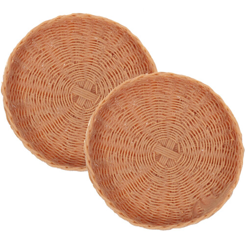 4 Stuks Mini Geweven Dienblad Voor Mini En Fruit 1