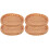 4 Stuks Mini Geweven Dienblad Voor Mini En Fruit 4