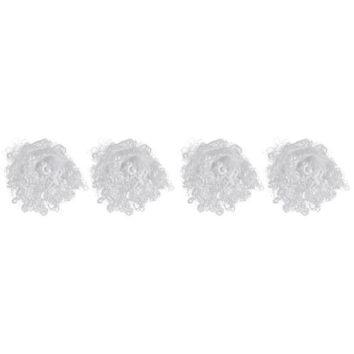 4 Santa Claus Grappige Valse Baard Feestartikel 1