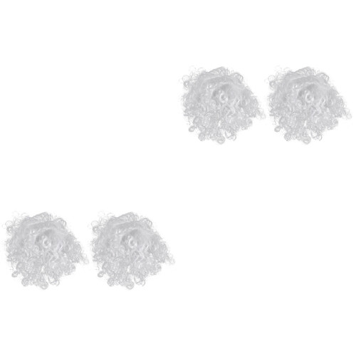 4 Santa Claus Grappige Valse Baard Feestartikel 2
