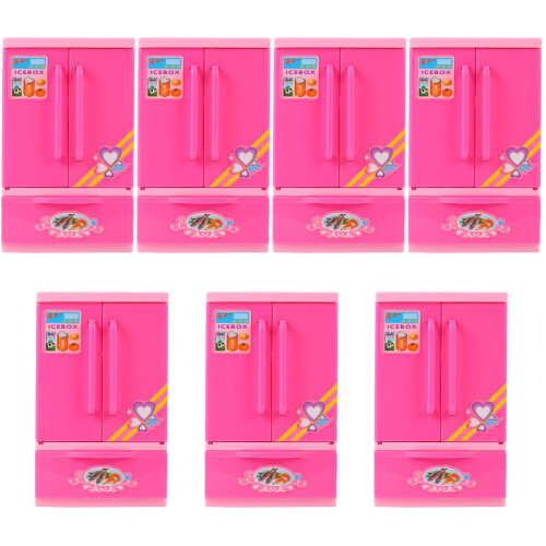 7 Peças Brinquedo Mini Geladeira 2