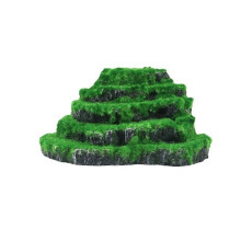 Realistische terrasvormige bergdecoratie Reptielen Simulatie