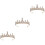 3 Stuks Strass Kroon Hoofdband Voor 7