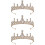 3 Stuks Strass Kroon Hoofdband Voor 10