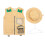 6Set Set Cosplay Explorer Beige Bambini Con Gilet E Cappello 5
