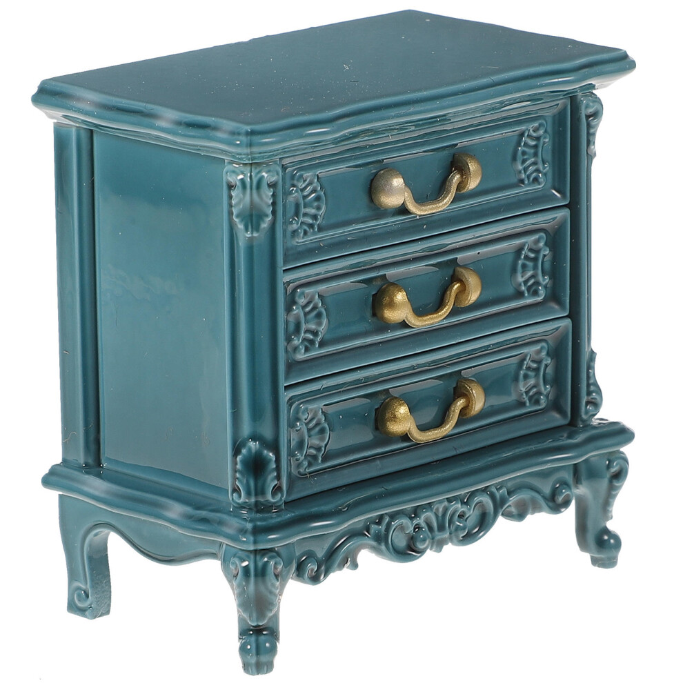 3 Sztuki Mini Szafka Plastikowa Dla Lalek Dekoracja-image