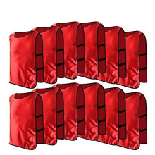 12 Pack Jerseys Bibs Breathable Adults Football Scrimmage Training Vests for Volleyball Soccer Basketball ( Color : Red ) Ref: 4923