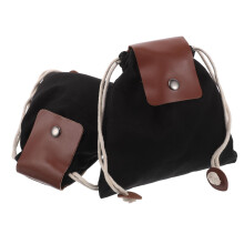 2 pieces fruit picking bag camping feed bag belt bag made of sailcloth