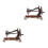 2Pcs Mini De Para Decoração De Casa De 5