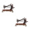 2Pcs Mini De Para Decoração De Casa De 2