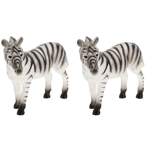 2 Unidades Animal Zebra Brinquedo Simulado 1