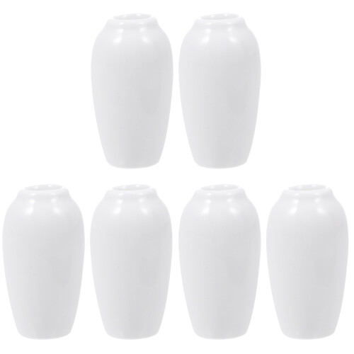 6 Unidades Mini Vaso Decoração Acessórios Para Casa De Bonecas 2