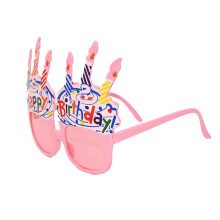 2 Unidades Óculos Rosa Para Festa Aniversário Vela Bolo Acessórios