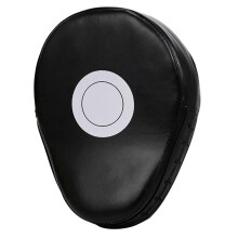Curved Boxing Hand Target  Leather 5 Finger Hand Target Breathable Curved Batting Gloves Muay Thai Pads for Martial Arts Training Black Ref: 3003