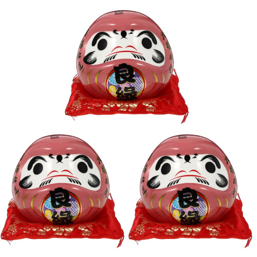 3 Unidades Dinheiro Daruma Para Moedas Decoração 1