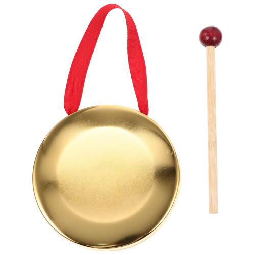 Conjunto De Gong Pequeno Com Baqueta Metal 2