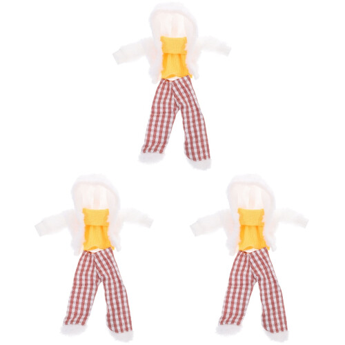 3 Conjuntos De Roupa Decorativa Para Com Vestido E 1