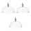 3Pcs Tampa Plástica Transparente 6,8 Polegadas Para E 5