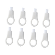 8Pcs NonAbrasive Sponges Toothbrush Dental Scrubber Tools-White