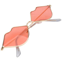 2 Pares De Óculos De Sol De Lábios Para Mulheres