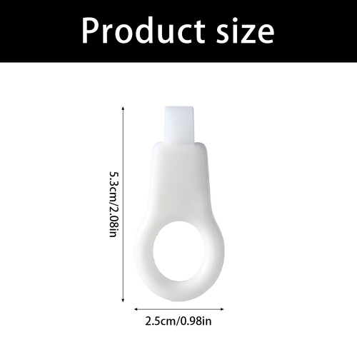 8Pcs NonAbrasive Sponges Toothbrush Dental Scrubber Tools-White 2