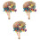 3Pcs Suporte Para Com Brinquedo Para Poleiro Acessórios 5