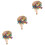 3Pcs Suporte Para Com Brinquedo Para Poleiro Acessórios 7