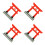 4 Unidades Enfeite De Chinesa Mini Decorativo 11
