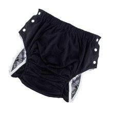 Soft Breathable Adult Underwear Pants-XXL Pure cotton black