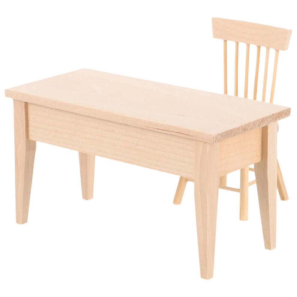 5 Sztuk Mebli Dla Lalkowego Domu Z Model Stolika I KrzesłA-image