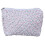 Flower Print Makeup Bag Quilted Organizer Portable Storage-M 1