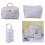 Flower Print Makeup Bag Quilted Organizer Portable Storage-M 3