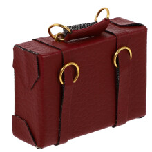 2 Peças Bagagem Mão Miniatura, Mala Vintage, Bolsa, Decoração