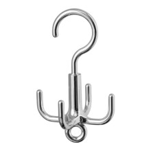 FourClaw Rotating Hook Purse Holder, 360 Degree Rotatable Bag Hook, SpaceSaving Purse Hanger for Belts and Scarves