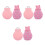 3Pcs Garrafa Silicone com Bolsa Térmica 10