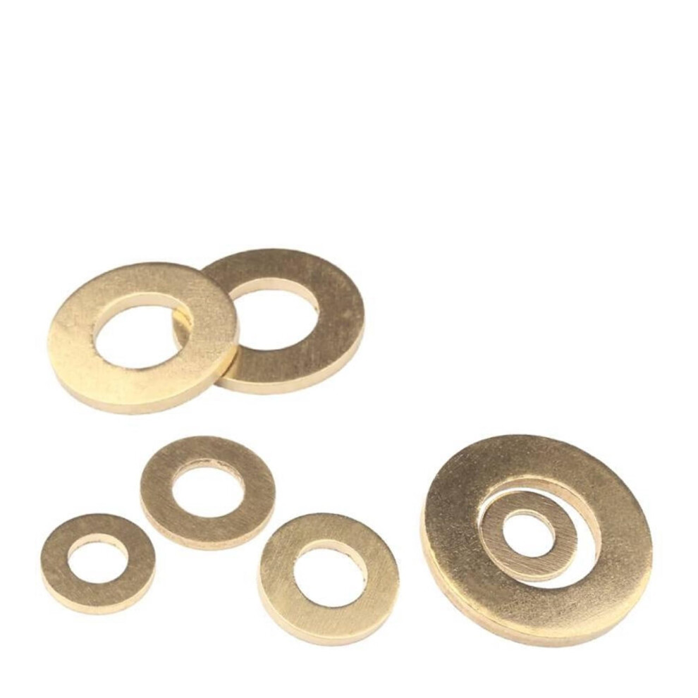 Kupferunterlegscheibe, Din125, Massives Messing, Gb97, Dichtungsscheibe, Metallkragen M2m20 (10Pcs, M8 X 16 X 1.2) 9001264224530