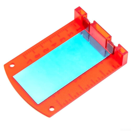 Magnetic Attachment, Sturdy Base Design Plastic Target Plate for Alignment Tasks (Red) Ref: 5047