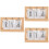 3Pcs Calendário Flip Para Casa De Bonecas, Miniatura De 8